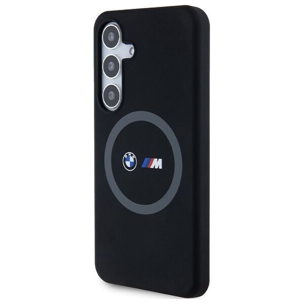 BMW case for Samsung Galaxy S24 black M Silicone Printed Ring MagSafe 3666339242893