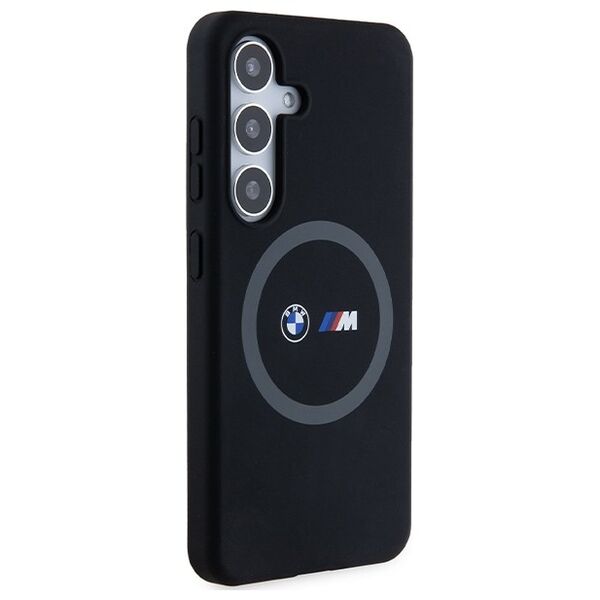 BMW case for Samsung Galaxy S24 black M Silicone Printed Ring MagSafe 3666339242893