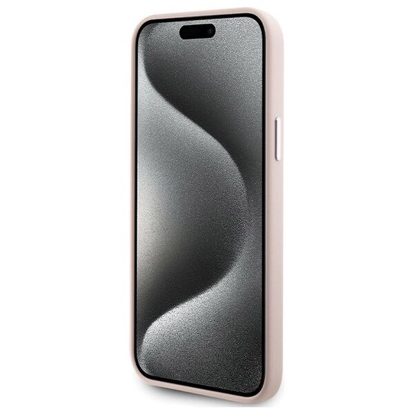 Karl Lagerfeld case for iPhone 15 Plus 6,7&quot; KLHCP15MSMHCNPP pink HC SILICONE C METAL PIN 3666339166243