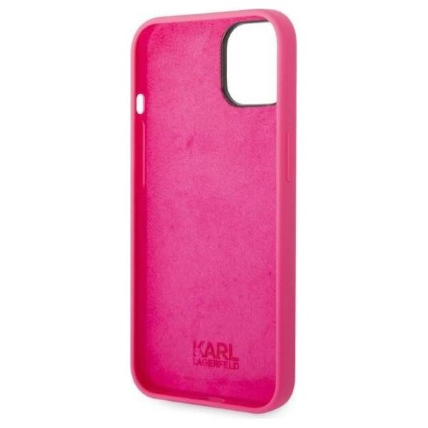 Karl Lagerfeld case for iPhone 14 Plus 6,7&quot; KLHCP14MSRSGRCF pink HC Silicone RSG BIC 3666339085735