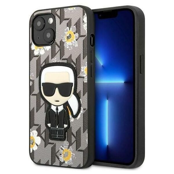 Karl Lagerfeld case for iPhone 13 KLHCP13MPMNFIK1 gray hard case Monogram Iconic Karl 3666339049454