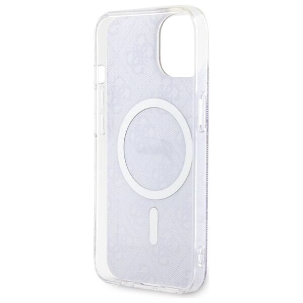 Guess case for iPhone 14 6,1&quot; GUHMP14SH4STU purple hardcase Magsafe IML 4G 3666339127190