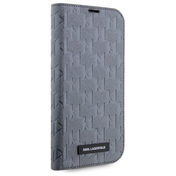 Karl Lagerfeld case for iPhone 14 6,1&quot; KLBKP14SSAKLHPG silver BT Saffiano Mono 3666339122980