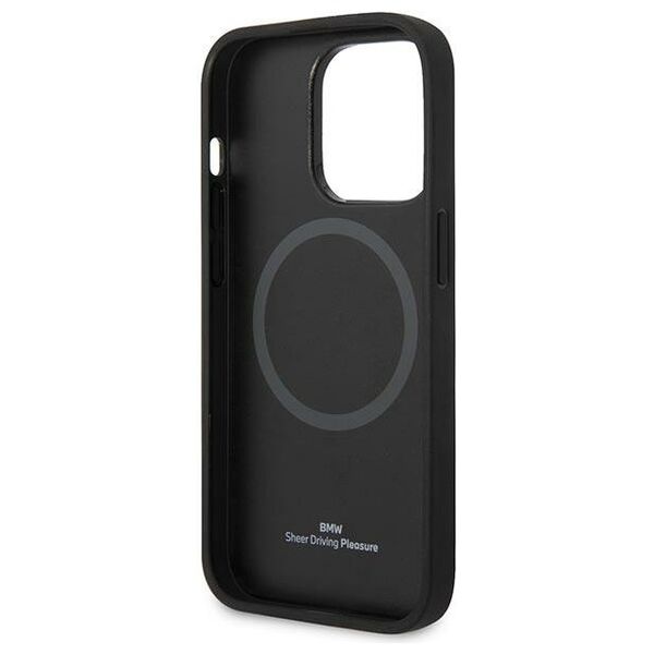 BMW case for iPhone 14 Pro Max 6,7&quot; BMHMP14XSLLBK black hard case Signature Logo Imprint MagSafe 3666339072216