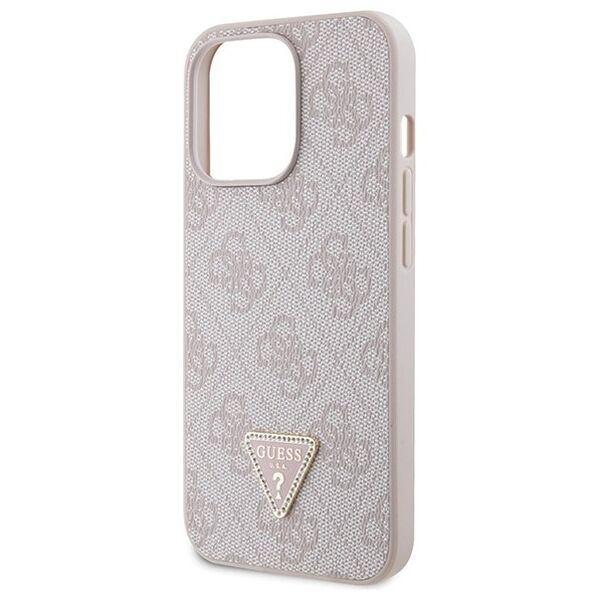 Guess case for iPhone 13 Pro 6,1&quot; GUHCP13LP4TDSCPP pink HC PU Leather Metal Logo Strass Crossbody 3666339147167