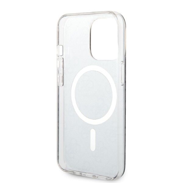 Guess set case + charger for iPhone 13 Pro Max 6,7&quot; GUBPP13XH4EACSK black hard case 4G Print MagSafe 3666339102807