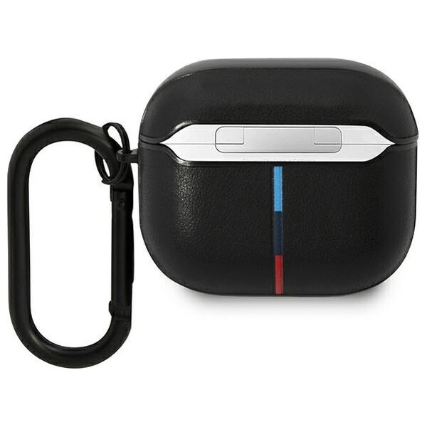 BMW case for AirPods 3 BMA322PVTK black PU Leather Curved Line 3666339089559