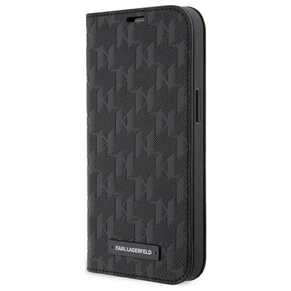 Karl Lagerfeld etui case iPhone 14 Pro Max 6,7&quot; KLBKP14XSAKLHPK black Saffiano Monogram 3666339122973