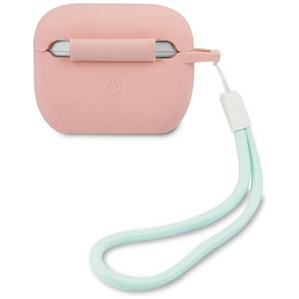 Guess case for AirPods Pro GUACAPLSVSPG pink-green Silicone Vintage 3700740495469