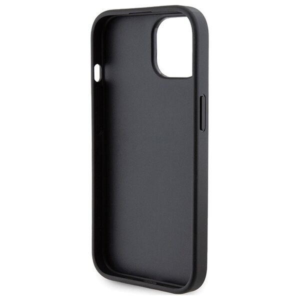 Karl Lagerfeld case for iPhone 15 Plus 6,7&quot; KLHCP15MGSAKCPK black HC GRIPSTAND SAFFIANO KC PINS 3666339206888