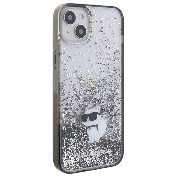 Karl Lagerfeld case for iPhone 15 Plus 6,7&quot; KLHCP15MLKCNSK KARL HC LIQ. GLITTER C TRANSPARENT 3666339164201