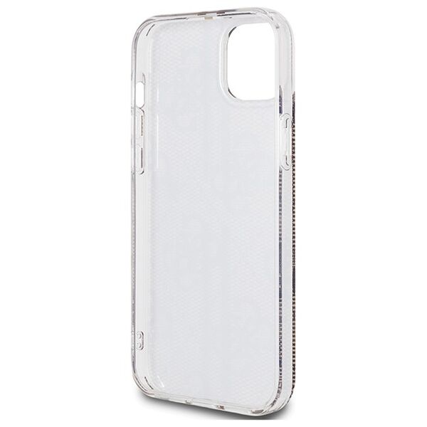 Guess case for iPhone 15 Plus 6,7&quot; GUHCP15MH4PSEGW brown HC IML 4G GOLD STRIPE 3666339222833