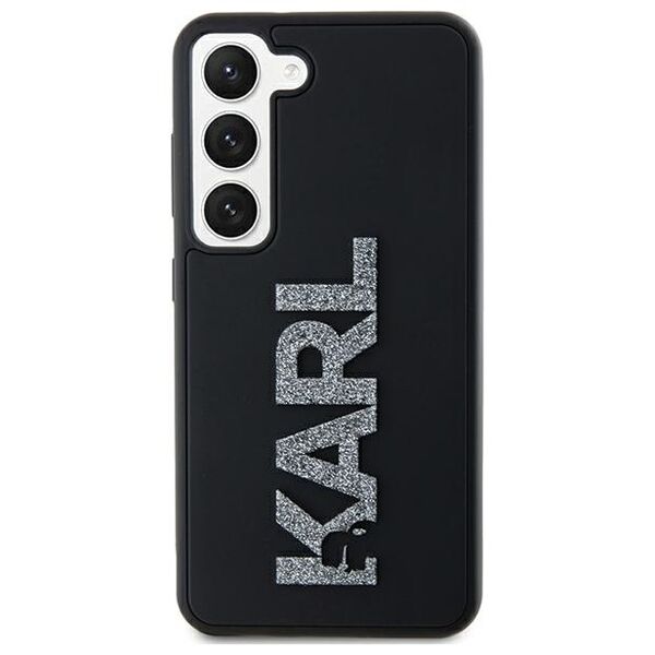 Karl Lagerfeld case for Samsung Galaxy S23 KLHCS23S3DMBKCK black HC 3D LOGO GLITTER 3666339241933