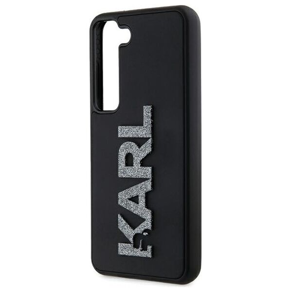 Karl Lagerfeld case for Samsung Galaxy S23 KLHCS23S3DMBKCK black HC 3D LOGO GLITTER 3666339241933