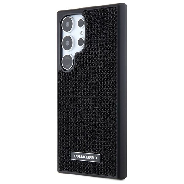 Karl Lagerfeld case for Samsung Galaxy S24 Ultra KLHCS24LHDSPRK black HC RHINESTONE LOGO METAL PLATE 3666339241896