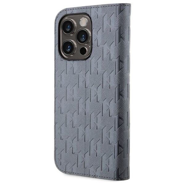 Karl Lagerfeld case for iPhone 14 Pro Max 6,7&quot; KLBKP14XSAKLHPG silver Saffiano Monogram 3666339123017