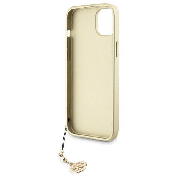 Guess case for iPhone 15 Plus 6.7&quot; GUHCP15MGF4GGR gray hardcase 4G Charms Collection 3666339171674