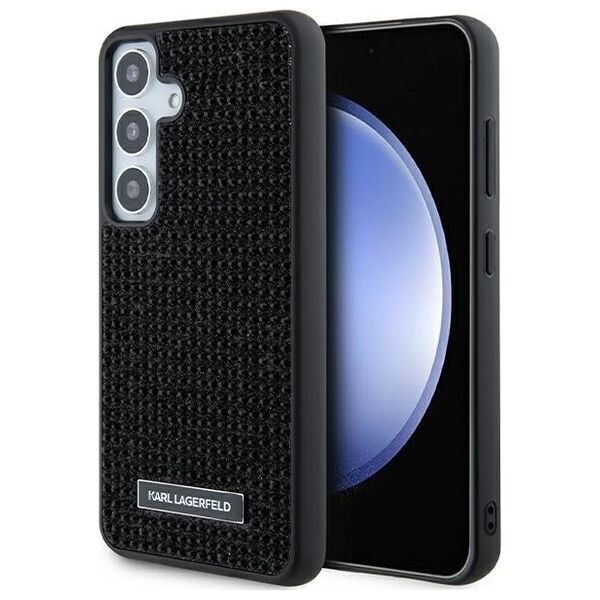Karl Lagerfeld case for Samsung Galaxy S24 Plus KLHCS24MHDSPRK black HC RHINESTONE LOGO METAL PLATE 3666339241889