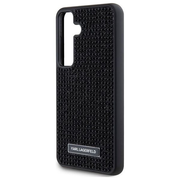 Karl Lagerfeld case for Samsung Galaxy S24 Plus KLHCS24MHDSPRK black HC RHINESTONE LOGO METAL PLATE 3666339241889