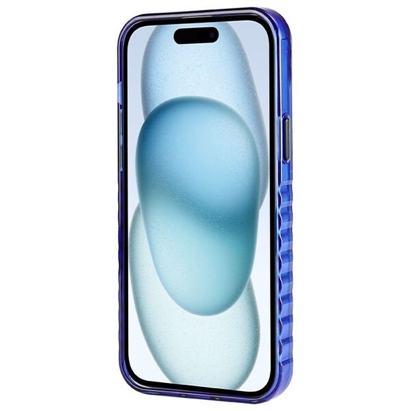 Audi case for iPhone 15 Plus 6,7&quot; blue IML Big Logo MagSafe Case 6955250227391