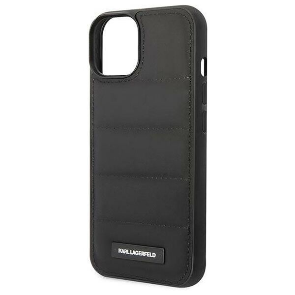 Karl Lagefeld case for iPhone 14 6,1&quot; KLHCP14SPSQAK black hardcase Puffy Elongated Logo 3666339077679
