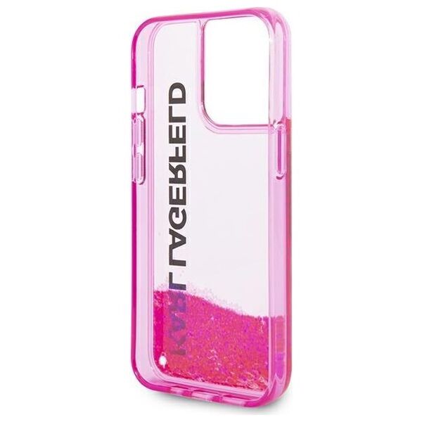 Karl Lagerfeld case for iPhone 14 Pro Max 6,7&quot; KLHCP14XLCKVF pink HC Liquid Glitter Elong 3666339091613