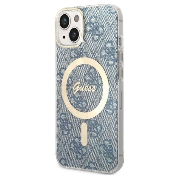 Guess set Case + Charger for iPhone 14 Pro Max 6,1&quot; GUBPP14XH4EACSB blue BP Magsafe Case + Charger 4G 3666339102999