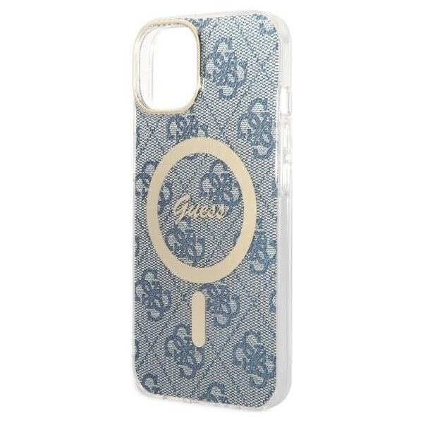 Guess set Case + Charger for iPhone 14 Pro Max 6,1&quot; GUBPP14XH4EACSB blue BP Magsafe Case + Charger 4G 3666339102999
