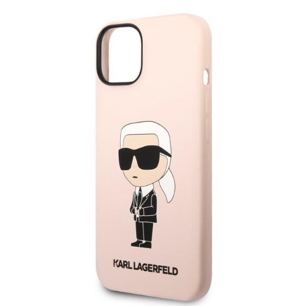 Karl Lagerfeld case for iPhone 14 Plus 6,7&quot; KLHCP14MSNIKBCP pink hardcase Silicone Ikonik 3666339098629