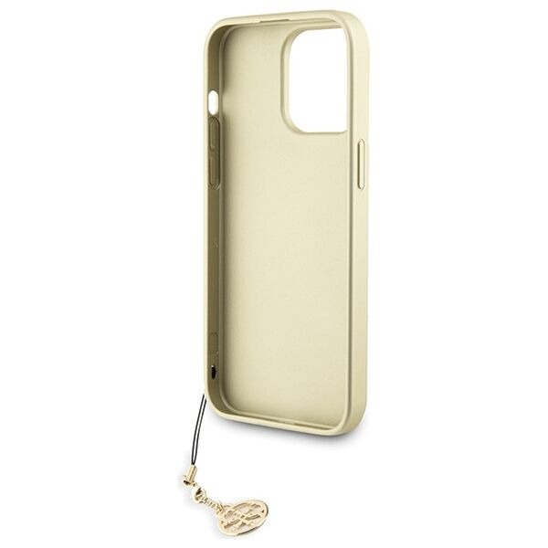 Guess case for iPhone 15 Pro Max 6,7&quot; GUHCP15XGF4GGR gray HC PU 4G Charm 3666339171698