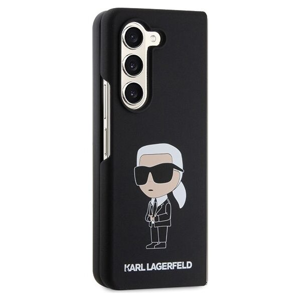 Karl Lagerfeld case for Z Fold5 KLHCZFD5SNIKBCK black Silicone Ikonik 3666339174064
