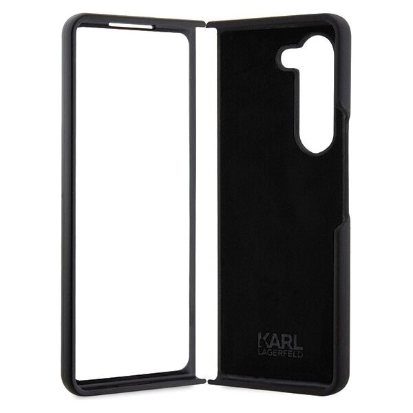 Karl Lagerfeld case for Z Fold5 KLHCZFD5SNIKBCK black Silicone Ikonik 3666339174064