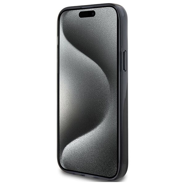 Karl Lagerfeld case for iPhone 15 Pro 6,1&quot; KLHMP15MHMRSKCK black hardcase Ring Stand Karl&Choupettte MagSafe 3666339169121