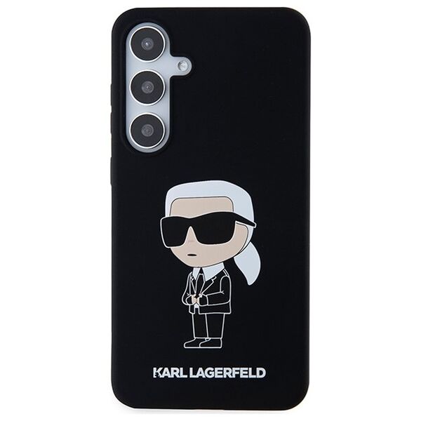 Karl Lagerfeld case for Samsung Galaxy S24 Plus KLHCS24MSNIKBCK black HC SILICONE NFT IKONIK 3666339242305