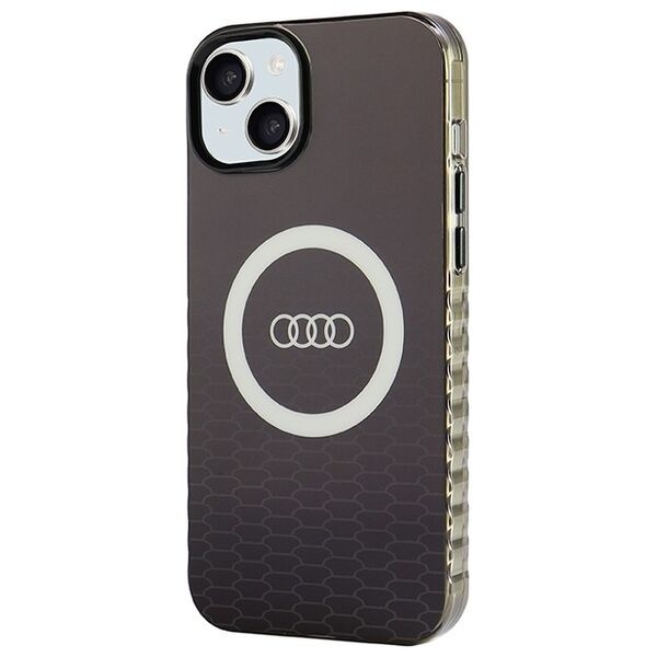 Audi case for iPhone 15 Plus 6,7&quot; black IML Big Logo MagSafe Case 6955250227315