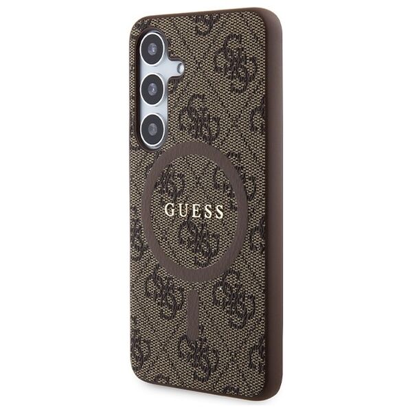 Guess case for Samsung Galaxy S24 GUHMS24SG4GFRW brown HC MAGSAFE PU 4G RING CLASSIC LOGO 3666339241483