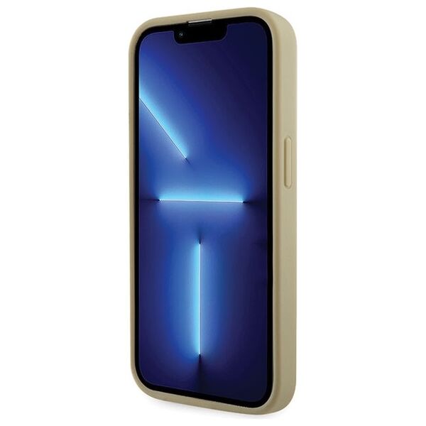 Guess case for iPhone 14 Pro 6,1&quot; GUHCP14LHDGTPD gold hardcase Rhinestone Triangle 3666339120078