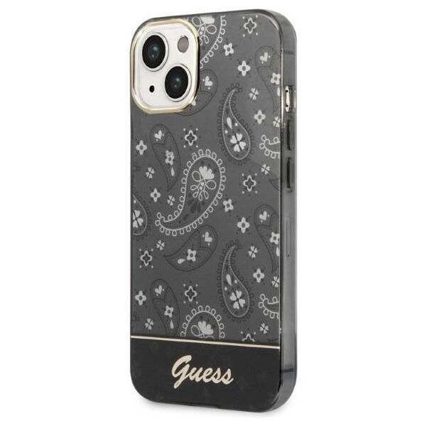Guess case for iPhone 14 Plus 6,7&quot; GUHCP14MHGBNHK black HC Electro Cam Paisley 3666339064013