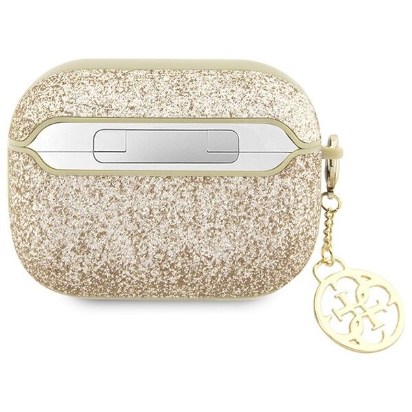 Guess case for AirPods Pro 2 GUAP2GLGSHD gold PU Glitter Flake 4G 3666339110963