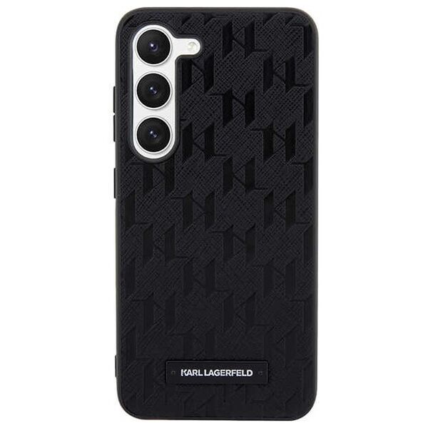 Karl Lagefeld case for Samsung Galaxy S23 Plus KLHCS23MSAKLHPK black HC Saffiano Mono Logoplate 3666339117924