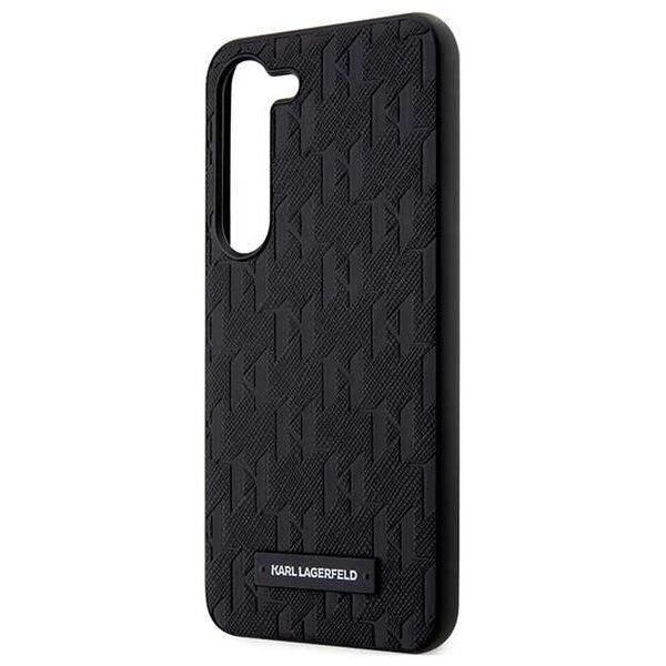 Karl Lagefeld case for Samsung Galaxy S23 Plus KLHCS23MSAKLHPK black HC Saffiano Mono Logoplate 3666339117924