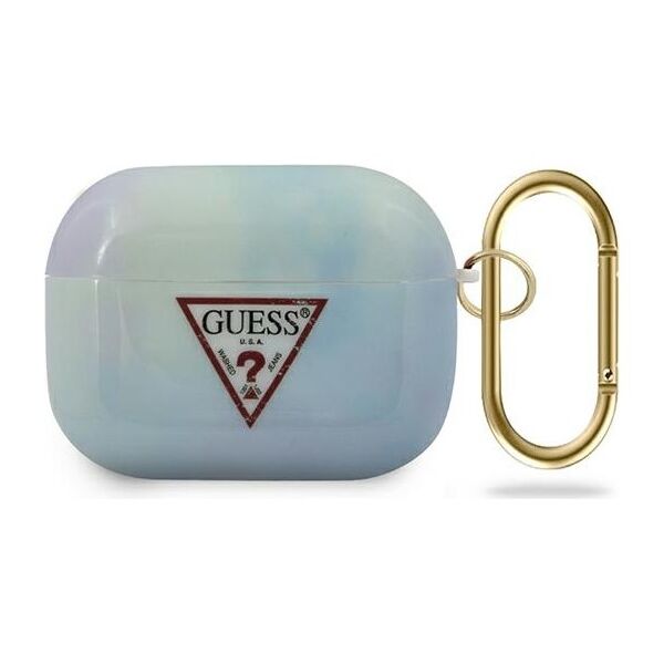 Guess case for AirPods Pro GUACAPTPUMCGC02 blue Tie & Dye Collection 3700740485569
