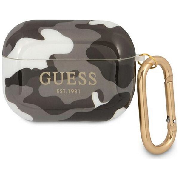 Guess case for AirPods Pro GUAPUCAMG black Camo Collection 3666339010096