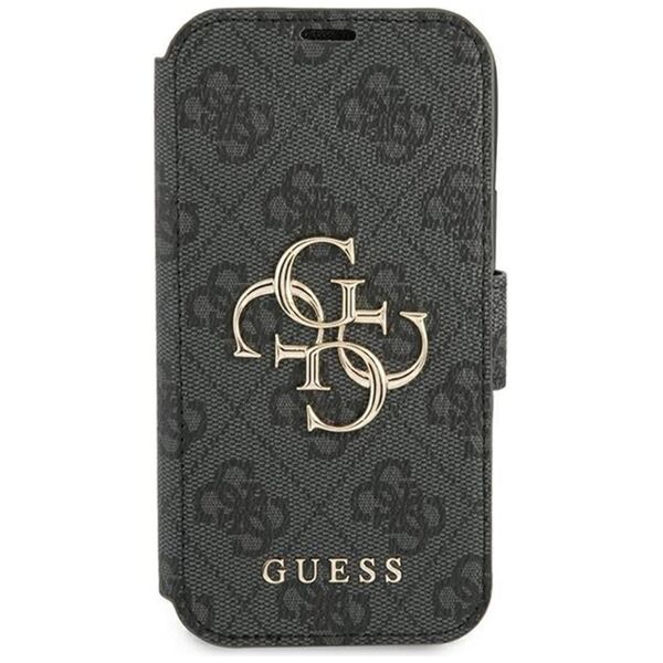 Guess case for iPhone 13 Pro / 13 6,1&quot; GUBKP13L4GMGGR grey book case 4G Big Metal Logo 3666339032586