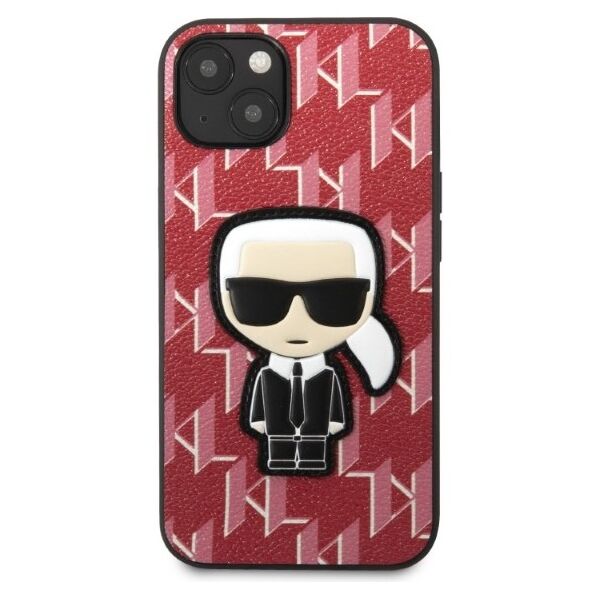 Karl Lagerfeld case for iPhone 13 Mini KLHCP13SPMNIKPI red hard case Monogram Iconic Karl 3666339049409