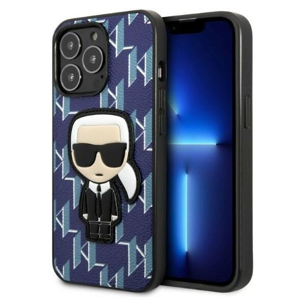 Karl Lagerfeld case for iPhone 13 Pro Max KLHCP13XPMNIKBL blue hard case Monogram Iconic Karl 3666339049515