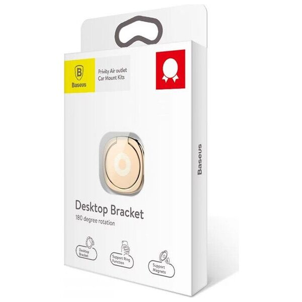 Universal phone holder Baseus Privity, Ring, Gold - 17796 έως 12 άτοκες Δόσεις