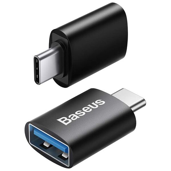 Аdapter Baseus Ingenuity, USB F to Type-C, OTG, Black - 40395 έως 12 άτοκες Δόσεις