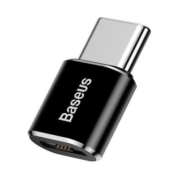 Аdapter Baseus Mini, Micro USB F to Type-C, OTG, Black - 40398 έως 12 άτοκες Δόσεις