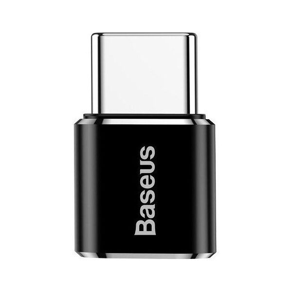 Аdapter Baseus Mini, Micro USB F to Type-C, OTG, Black - 40398 έως 12 άτοκες Δόσεις